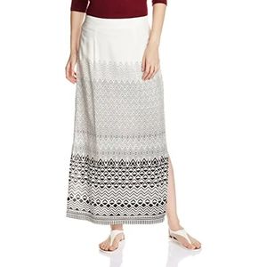 Boho monochrome slit skirt